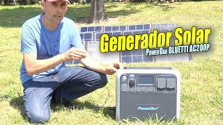 PowerOak BLUETTI AC200P  Generador Solar Portátil [upl. by Toinette]