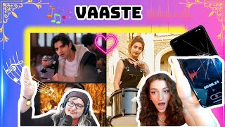 VAASTE Song REACTION❤️ Dhvani Bhanushali Tanishk Bagchi Nikhil D vaaste [upl. by Bills]