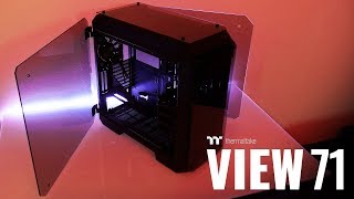 Thermaltake View 71 Tempered Glass Full Tower Chassis [upl. by Aritak157]