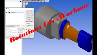 Rotation UcsWorknc cadcam engineer programming software worknc cnc gcode mold training [upl. by Newel]