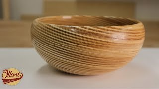 Art piece from Scrap wood  Plywood Bowl Experiment [upl. by Gwynne54]