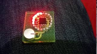 ATTiny45 LED blinker with 20LEDs charlieplexed [upl. by Portia31]