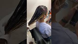 Nano gel organic nanoplasty part 2 live session ✨💁🏻‍♀️ hair youtube haircare hairtreatment [upl. by Anilasor]