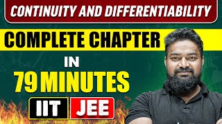 CONTINUITY AND DIFFERENTIABILITY in 79 Minutes  Full Chapter Revision  Class 12th JEE [upl. by Madaras]