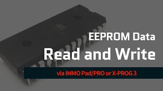 EEPROM Read and Write by Launch IMMO PadPro or XPROG 3 [upl. by Akenihs]