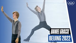 🇮🇹 Italian figure skating magic by Daniel Grassl to The White Crow by Nureyev 🤩✨ [upl. by Rehpetsirhc]