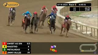 Thistledown Horseshoe Indianapolis and Mountaineer Horse Racing Replays on 16 July 2024 [upl. by Eeuqram309]