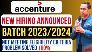 🔴Accenture Official Hiring 2024 Announced  Batch 20232024  Salary 46LPA [upl. by Rehtul]