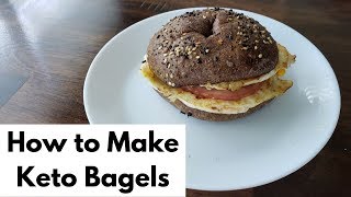 How To Make Keto Bagels │ Keto Baking Vlog │ Keto Breakfast Sandwich [upl. by Kwan270]