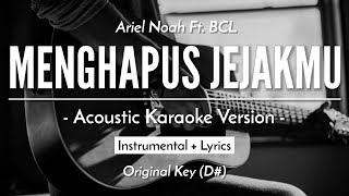 Menghapus Jejakmu Karaoke Akustik  Noah Feat BCL HQ Audio [upl. by Meridel590]