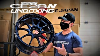 VOLK RACING CE28N OG  ORIGINAL Unboxing  Mag Blue FK8 18x95 42 5x120 [upl. by Mossman]