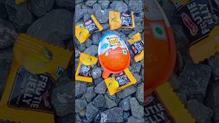 Orange fruit Jelly candy 🍊 and kinder Joy Box shorts orange kinderjoy [upl. by Shandeigh740]