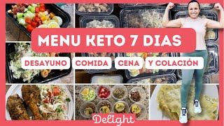 Simple Keto Meal Prep  Menu semanal para Dieta Keto  Baja de peso y quema grasa [upl. by Rachele842]