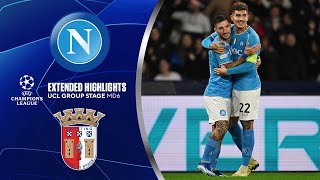 Napoli vs Braga Extended Highlights  UCL Group Stage MD 6  CBS Sports Golazo [upl. by Omar607]