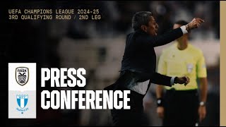 Press Conference PAOK FC Vs Malmö FF – Live PAOK TV [upl. by Liag]