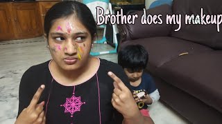 Brother does my makeup [upl. by Adriell]