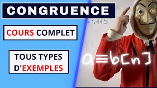 DIVISIBILITE DIVISION EUCLIDIENNE CONGRUENCE  COURS COMPLET ET EXEMPLES [upl. by Ihcalam]