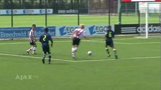 Toekomst Journaal Ajax E2 ruim langs MVV E1 [upl. by Lansing]