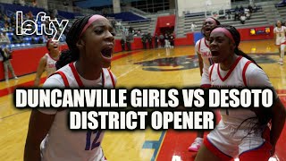 Duncanville vs Desoto Texas 6A Rivals GIrls Basketball Chloe Mann Amari Byles [upl. by Justinian]