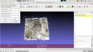 ArcheOS create a poisson mesh using MeshLab [upl. by Grizel]