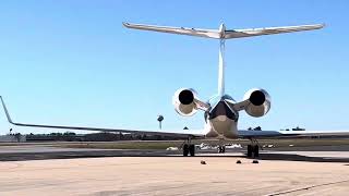 Northeastern Aviation Gulfstream G500 Takeoff at Chester County Airport [upl. by Macknair484]