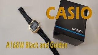 Reloj Casio A168 Vintage Negro y Dorado [upl. by Branen]