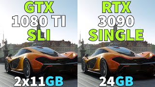 GTX 1080 Ti SLI vs RTX 3090  Test in 4K [upl. by Atirac588]