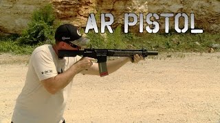 AR Pistol with Surefire Genisis 762 Suppressor Review  Shooting  The Bullet Points [upl. by Dragoon]