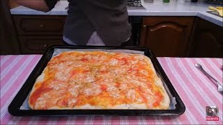 PIZZA IN TEGLIA CON LIEVITO DI BIRRA SECCO quotricetta facile e buonissima senza lattosioquot [upl. by Jerol]