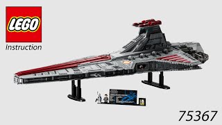 LEGO Instruction  Star Wars  75367  VenatorClass Republic Attack Cruiser [upl. by Julian]