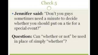 WHETHER WHETHER OR NOT  Common Mistakes in English  Part 1 [upl. by Weinrich]