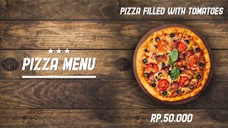 Pizza Menu Animation In Adobe After Effects [upl. by Annauqal]