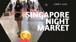 Night Market In Singapore  Pasar Malam  Lonie Santillan [upl. by Anelem]