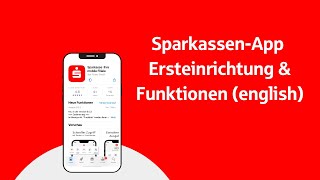 English Sparkasse app Initial setup and options SparkassenApp Einrichtungen amp Funktionen [upl. by Egdamlat]