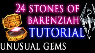 Skyrim Stones of Barenziah unusual gems amp No Stone Unturned quest [upl. by Delinda]