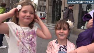 Cute reaction as Dundee mum surprises daughters with Olly Murs tickets [upl. by Kilgore305]