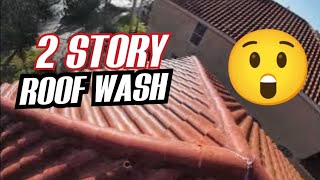 Whats the BEST Way to Clean a 2 Story Roof Find Out Now [upl. by Wally46]