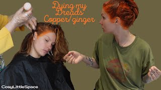 Dying my Dreads and Hair CopperGinger using Garnier Copper Passion [upl. by Sitoiganap803]