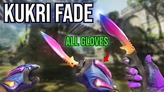 ALL Kukri Fade Glove Combos [upl. by Supmart]