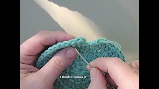 Invisible fasten off crochet [upl. by Osswald]