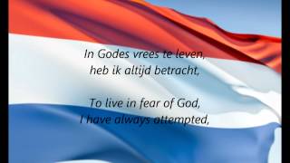 Dutch National Anthem  quotHet Wilhelmusquot NLEN [upl. by Clive]