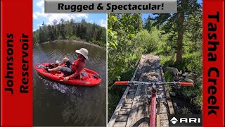 Rugged amp Spectacular Riding  Pedal Kayaking at Johnson Reservoir  Mountain Biking Fish Lake UT [upl. by Netsoj]