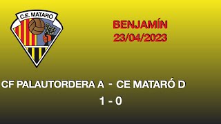 Benjamín CF Palautordera A 1  CE Mataró D 0 [upl. by Einnil]