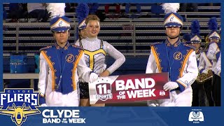 Clyde Fliers Marching Band  Band of the Week halftime show [upl. by Clute]