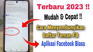 Cara Menyembunyikan Teman Di Facebook 2024 Agar Tidak Dilihat Orang Lain [upl. by Nanek]