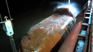 Sprinkler test on lifeboat [upl. by Grimes]