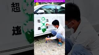 A Boy paint art on his boss car 🤩 Gadgets Smart Appliances Kitchen Utensils Home Inventions [upl. by Aslam]