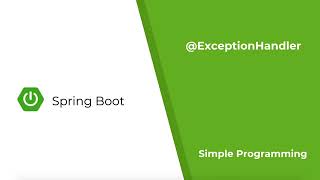 Spring Boot  Exception Handler [upl. by Dustman133]