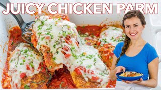 EASY CLASSIC CHICKEN PARMESAN Recipe [upl. by Anaynek]