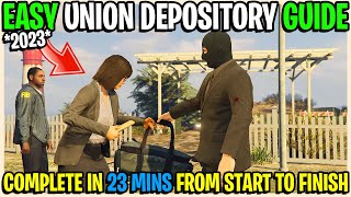 Fast Easy Union Depository Heist Contract Guide SOLO 2023 GTA 5 Online [upl. by Bittencourt]